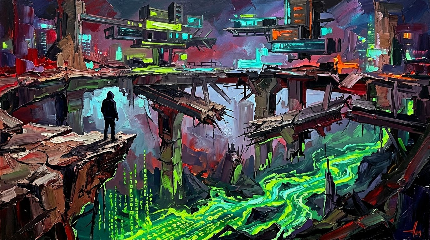 AI 抽空组织的腰部骨干 概念油画