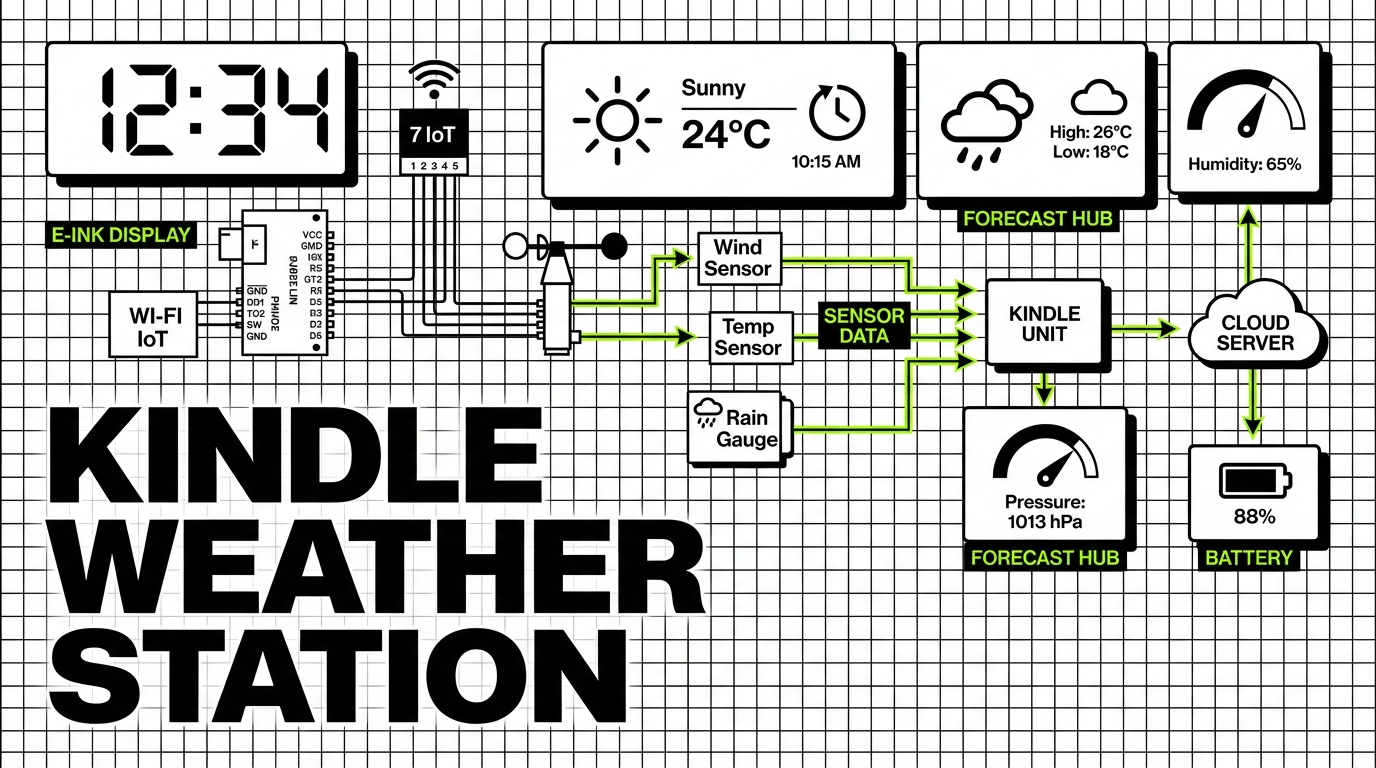 Kindle Weather Station Cover