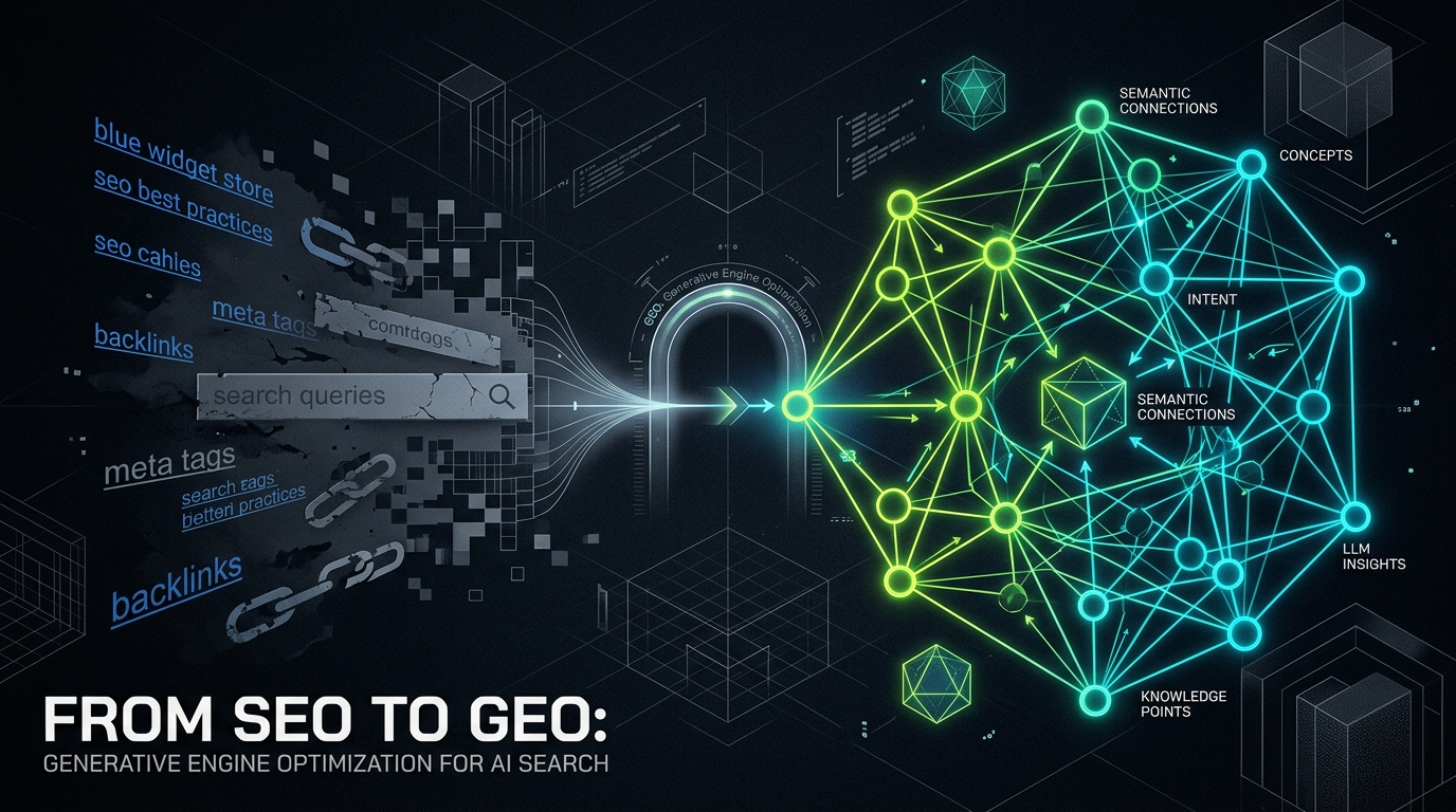 From SEO to GEO: Optimizing for AI Search Engines