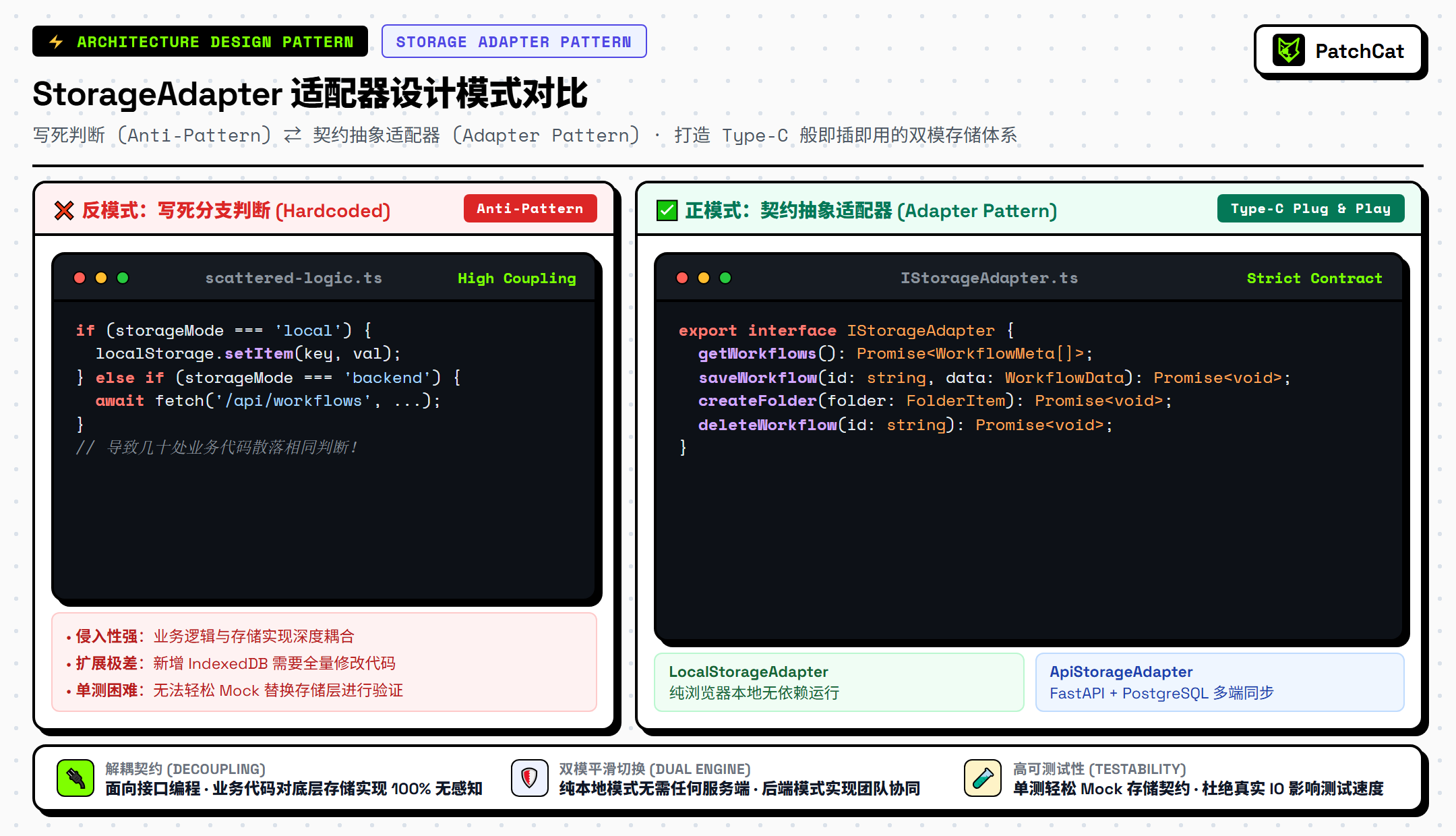 StorageAdapter 适配器设计模式对比